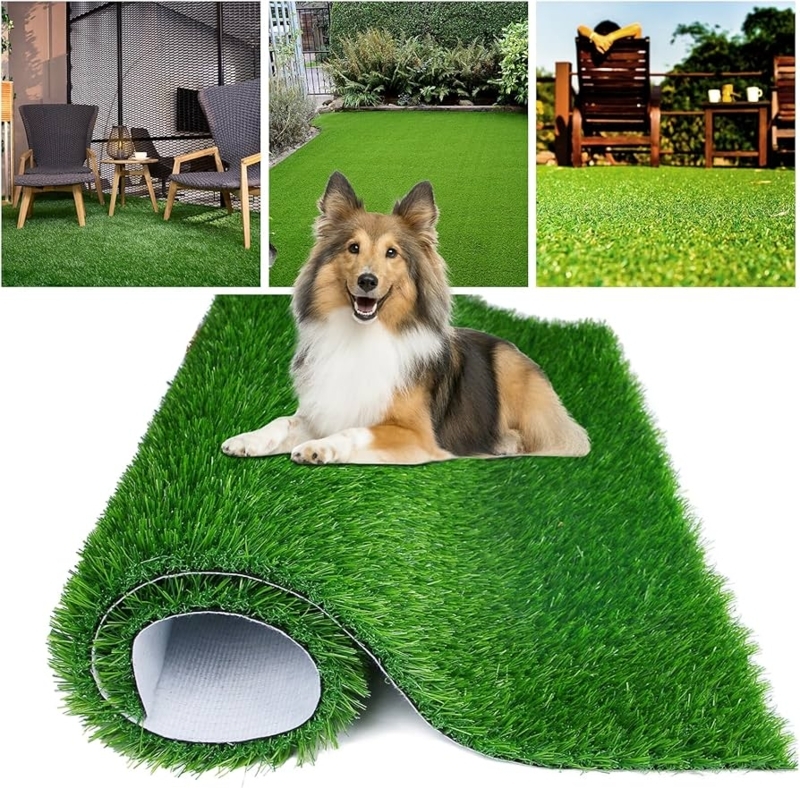 Artificial Grass Rug Vibrant Green Pile, Pet Friendly Indoor Turf