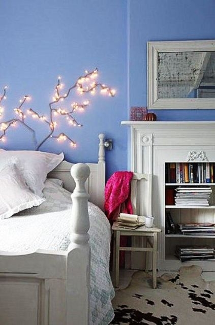 Bed Vintage Turned-Post LED Branch Decor Fireplace Bookshelf Ideas