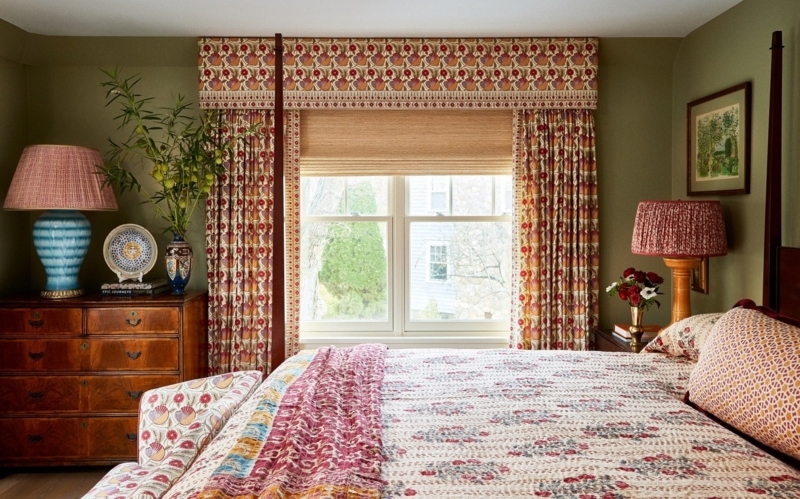 Bedroom Curtains with Matching Valance Traditional Window Ideas