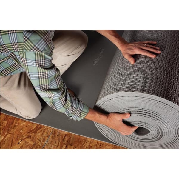 Carpet Padding, Blue Foam Underlayment with Molded Air Channels