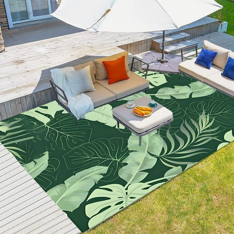 Charcoal Area Rug Geometric Trellis Flat Weave Patio Decor Inspiration