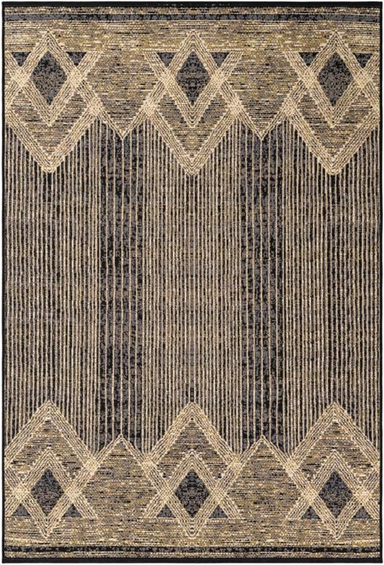 Charcoal Area Rug Modern Low Pile Easy Clean Minimalist