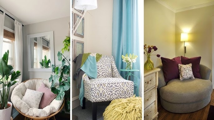 Collage of Accent Chairs for Small Bedroom Reading Corner Ideas
