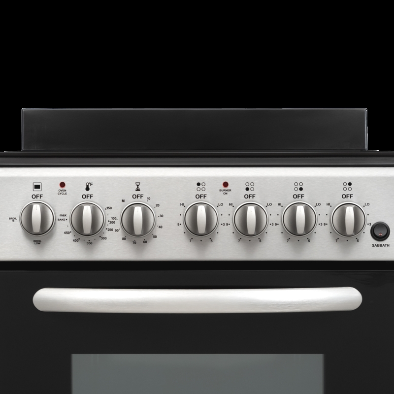 Compact Electric Range 20 Inch Coil Burners Brushed Finish Minimalist