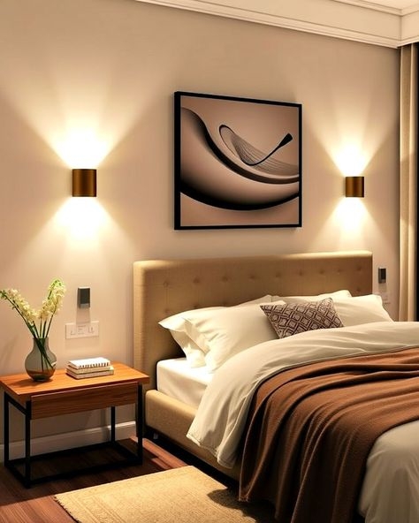 Cylindrical Wall Sconce Up And Down Light Symmetrical Layout