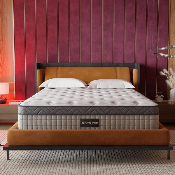Diamond Quilted Top Mattress Design Two Tone Corded Edge 10 Inch