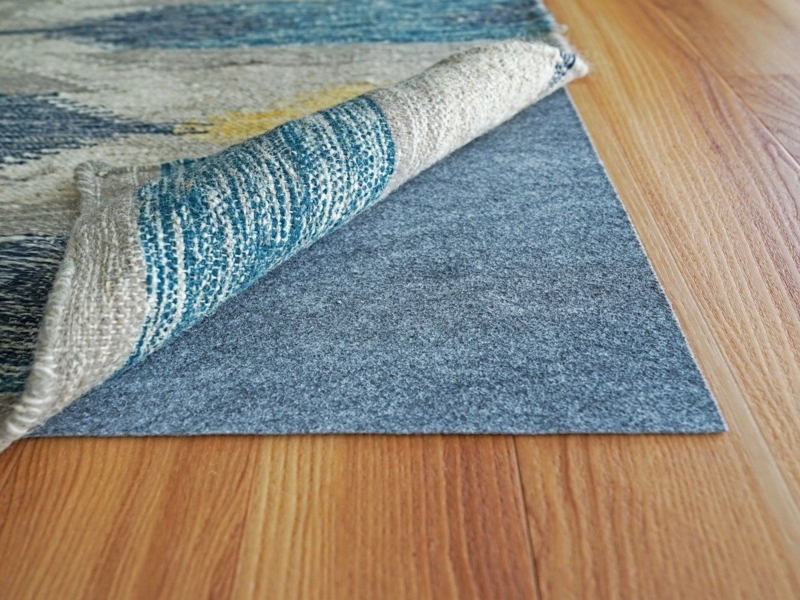 Dual-Surface Rug Pad Natural Rubber Waffle Grip Felt Core