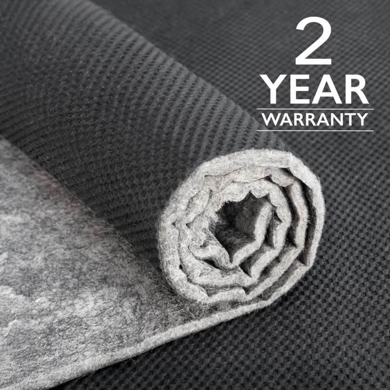 Dual Surface Rug Pad Textured Rubber Backing Felt Layer