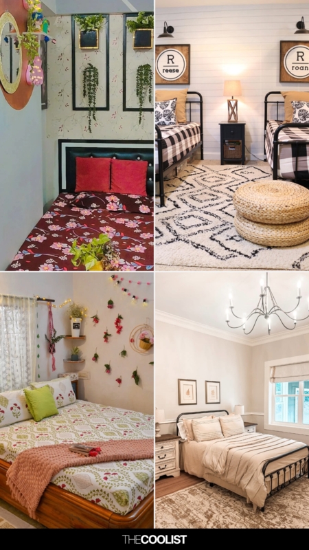 Eclectic Bedroom Collage: Modern Farmhouse & Bohemian Bed Styling