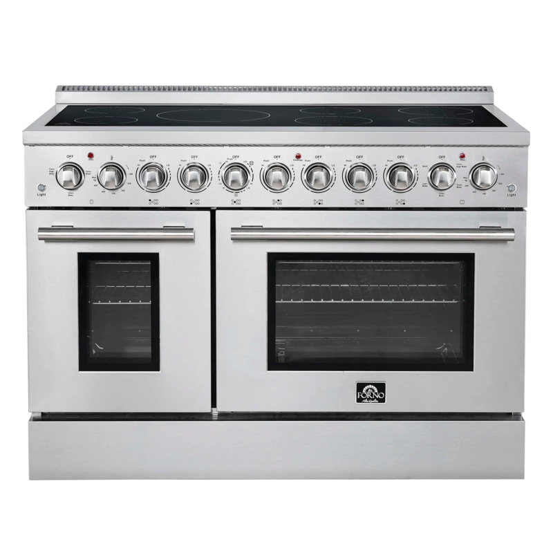 Electric Range Double Oven Eight Burners Industrial Style Pro Handles