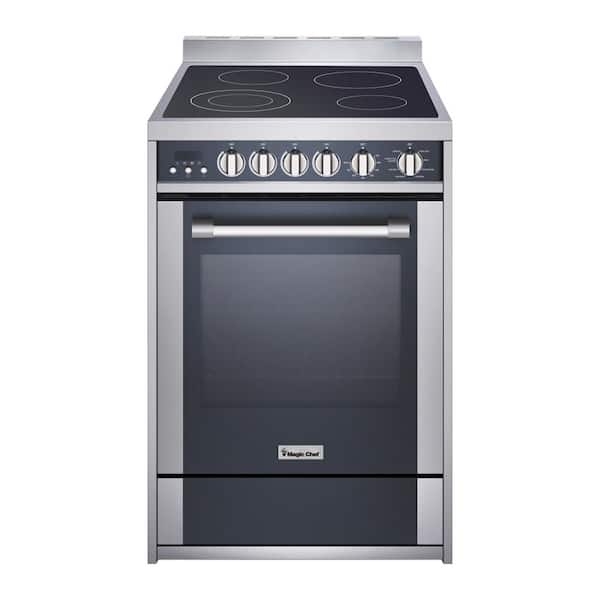 Electric Range in Stainless Steel with Convection Oven and Glass Door