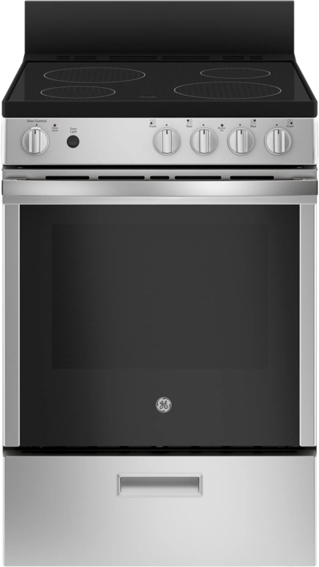 Electric Range with Slide In Design, Glass Cooktop, and Stainless Steel