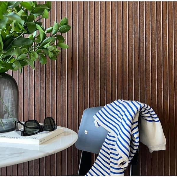 Fluted Wall Paneling Beaded Profile Unfinished Scandinavian Style