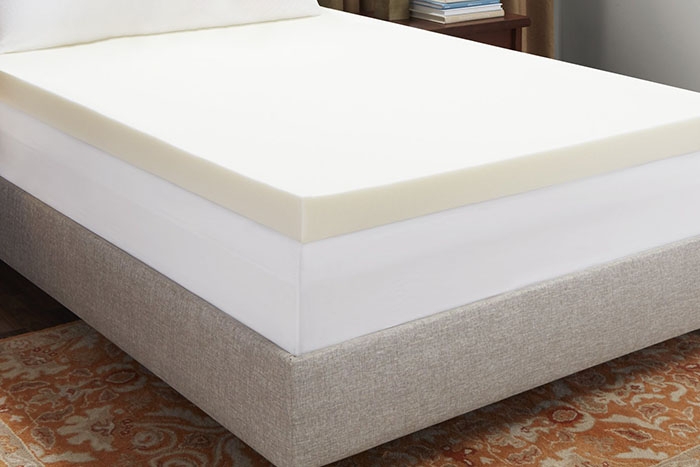 Foam Mattress, Circular Quilted Top, Piped Edges, Grey Sides