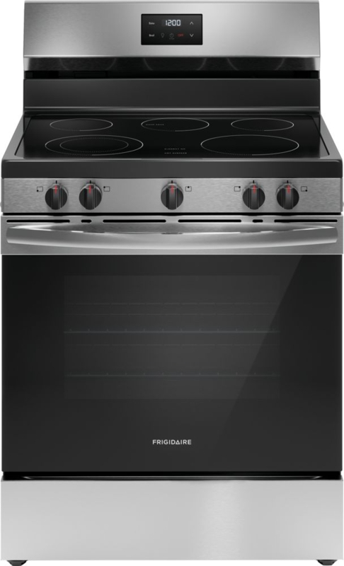 Freestanding Electric Range Coil Burners Traditional Style Backguard Controls