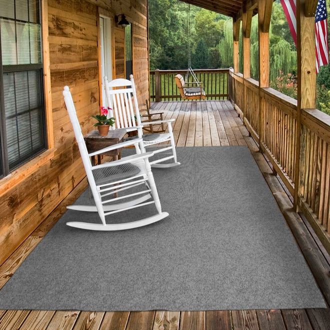 Functional Outdoor Carpet Layout Charcoal Heathered Utility Texture