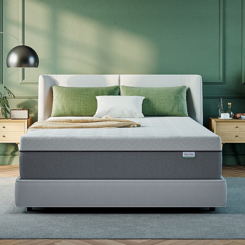 High-Profile Mattress, Hexagonal Quilting, Charcoal Side Panels