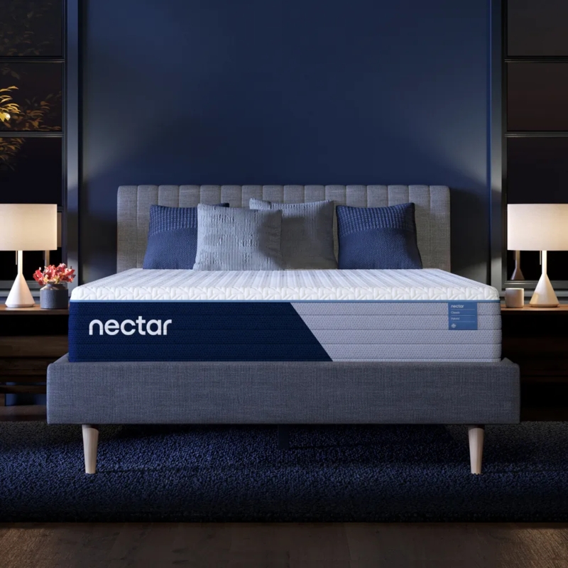Hybrid Mattress Construction Diagram, Cutaway Render showing Pocket Coils