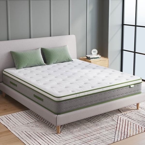 Hybrid Mattress Cooling Gel Layer with Breathable Quilted Cover