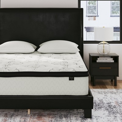 Hybrid Mattress, Quilted Diamond Pattern, Textured Sides, High Profile, Piped Edges