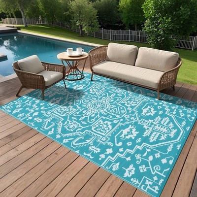 Large Outdoor Rugs 9x18 Waterproof Reversible Plastic Straw Rugs, Easy  Cleaning Contemporary Camping Carpet, All-Weather Outside Floor Cover for  RV : Target
