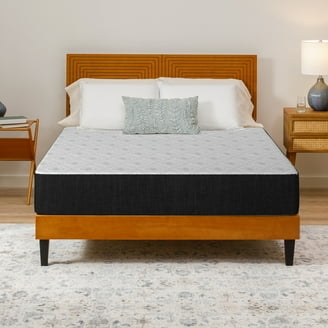 Layered Foam Mattress, Matte Fabric Finish, Quilted Top Design.
