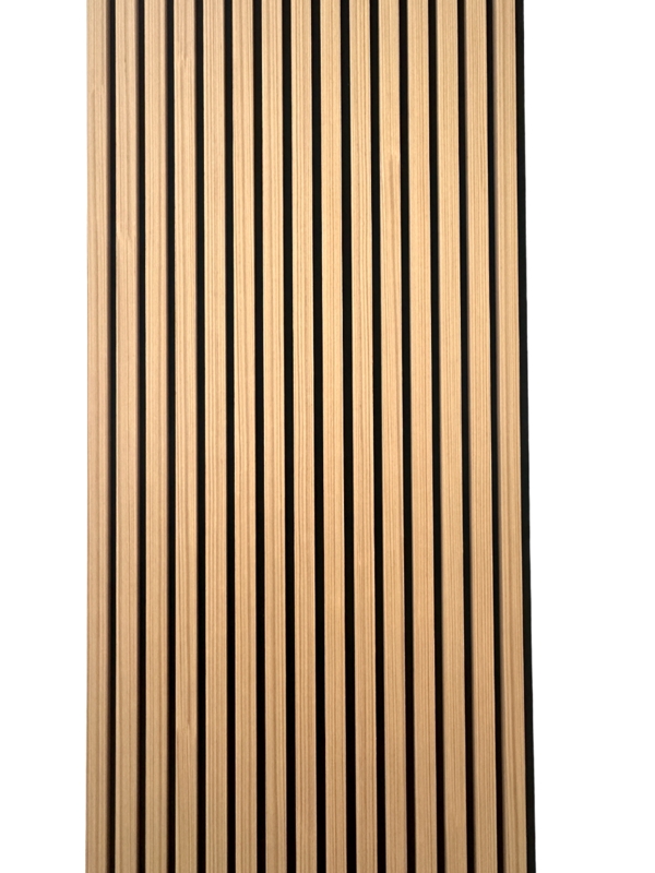 Light Brown Wall Paneling Scandinavian Acoustic Look