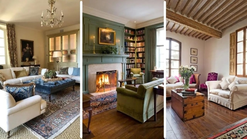 Living Room Inspiration: Triptych Layout & Architectural Interest