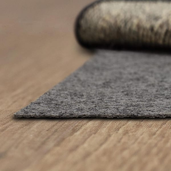 Low Profile Grey Felt Dual Surface Rug Pad for Hard Floors