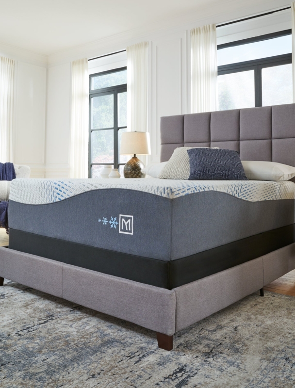 Mattress Modern Hybrid Design with Charcoal Grey Side Panels
