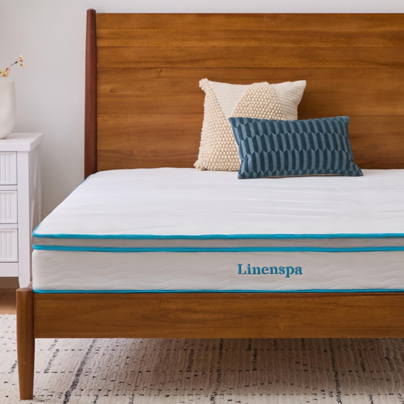 Mattress Side Handles Two Tone Border Quilted Top Clean Style