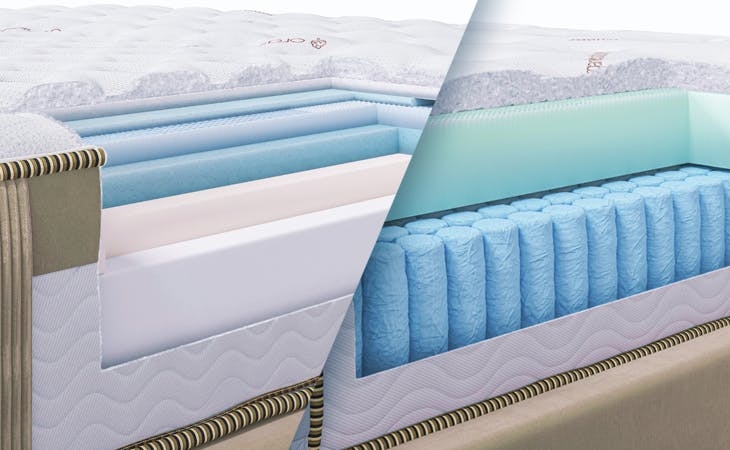 Mattress Thick Profile Grid Wall Paneling Symmetrical Styling