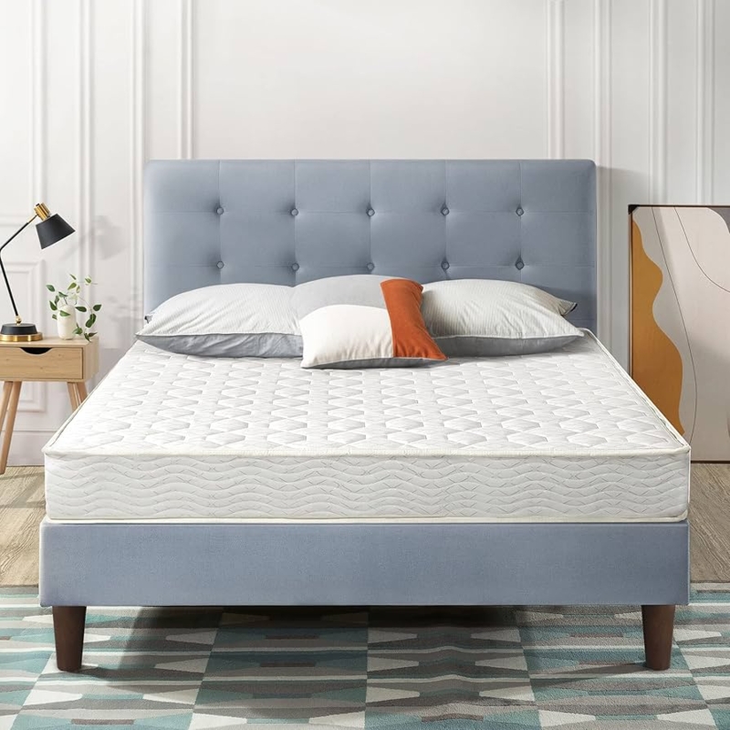 Mattress with Piped Edges, Tight Top & Charcoal Side Panel
