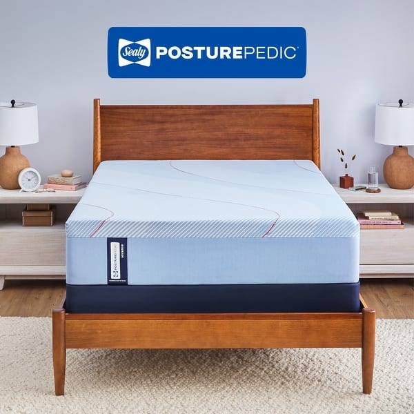 Mattress with Wavy Quilted Top, Two-Tone Design & Textured Border