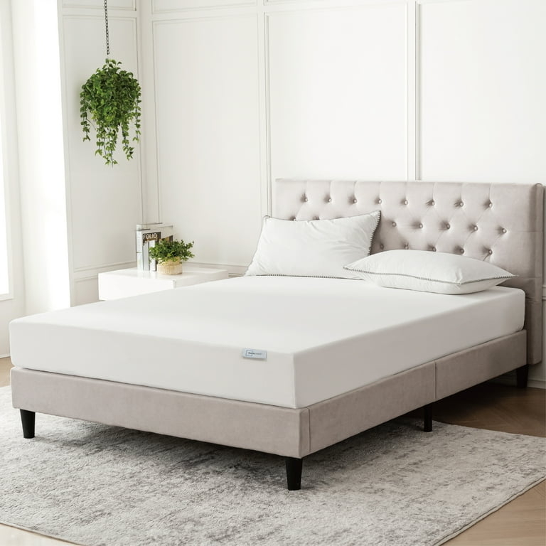 Medium Profile Memory Foam Mattress, White Ticking