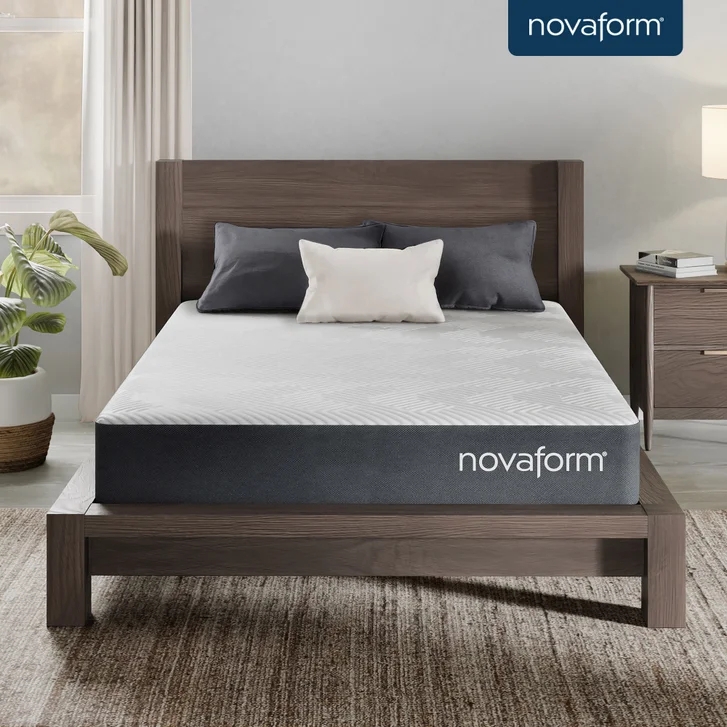 Memory Foam Mattress Convoluted Foam Layer, Breathable Three Layer Design