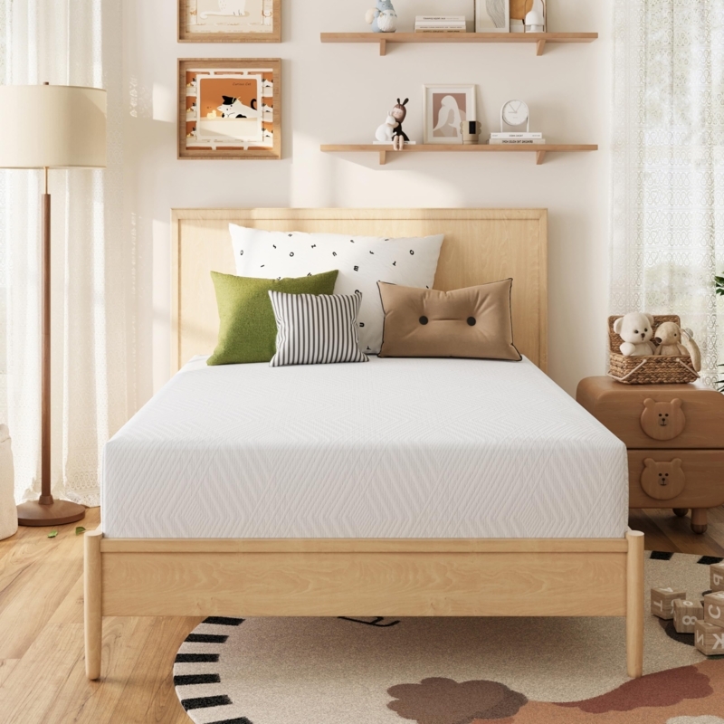 Memory Foam Mattress Navy Blue Border Hexagonal Quilt, Bedroom Accents