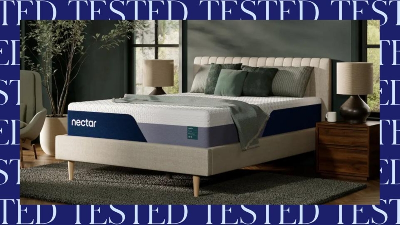 Memory Foam Mattress Pressure Relief Demo Indentation, Quilted Ticking