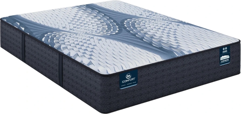 Memory Foam Mattress, Ribbed Side Panels, Quilted Top, High Profile