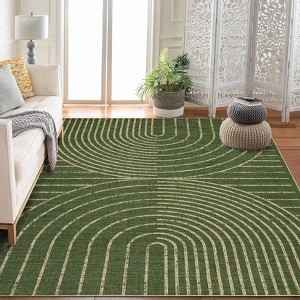 Modern Rainbow Easy Jute Area Rugs, 4'x6' Green Washable Natural  Contemporary Indoor Outdoor Carpet for Living Room Farmhouse Patio Backyard  RV : Target