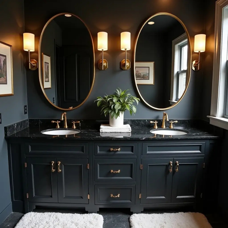Black And Gold Bathroom Ideas