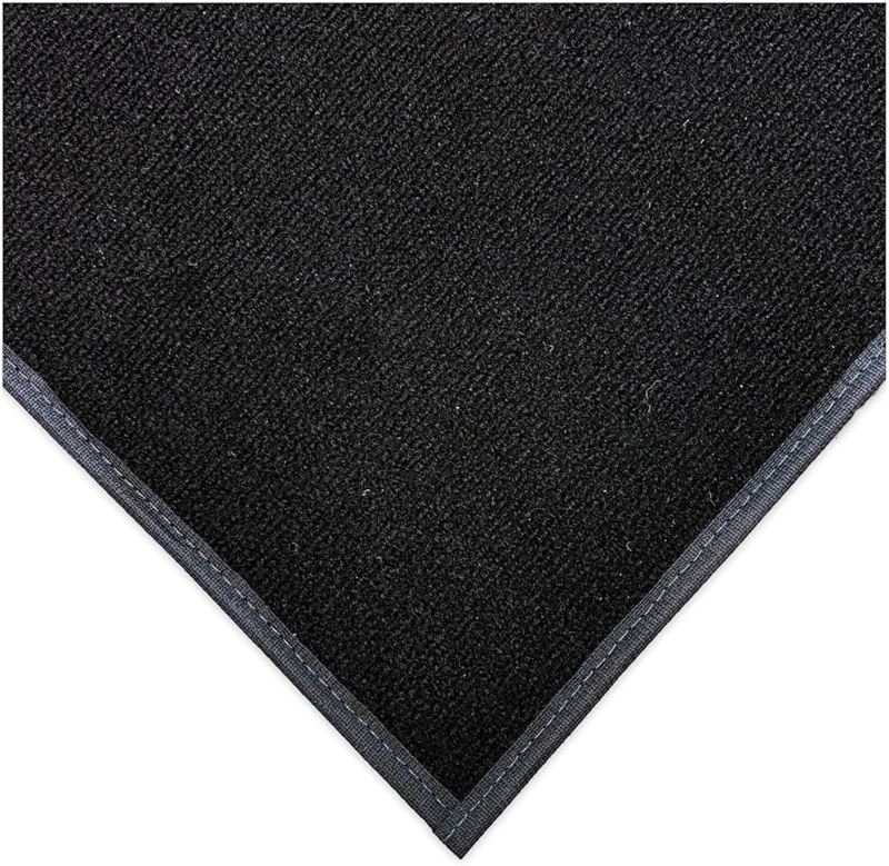 Outdoor Rug, Ultra Thin Profile, Solid Black, Minimalist Design