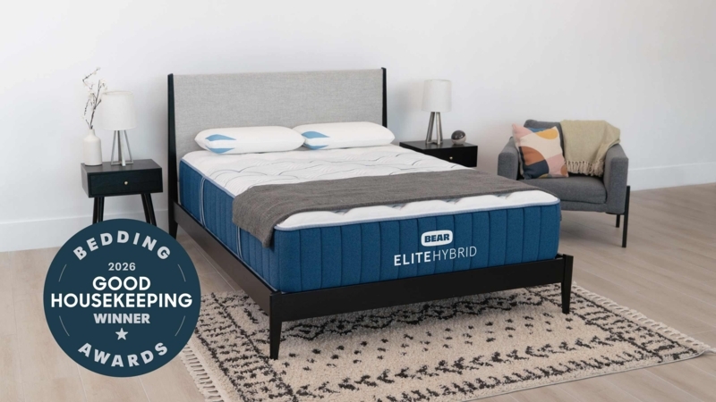 Premium Hybrid Mattress, Integrated Fabric Handles, Charcoal Side Panels