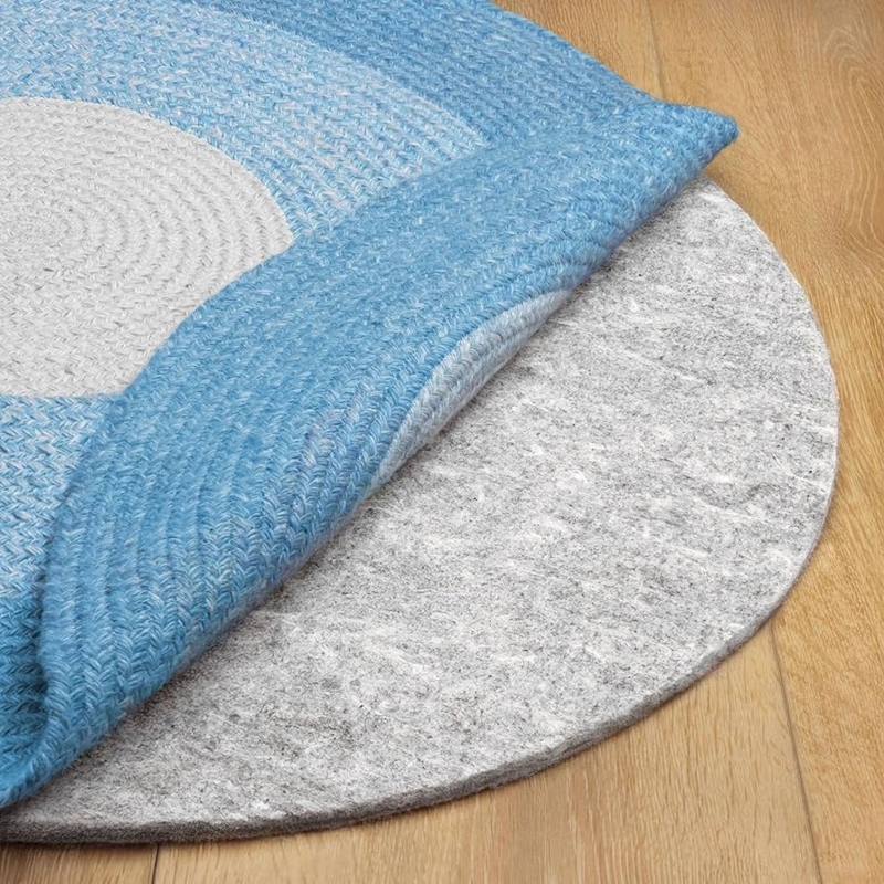 Round Rug Pad Thick Felt Cushioning Protective Layer