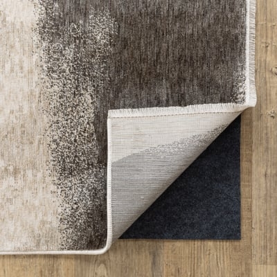 Rug Pad: All Surface Compatible Low Profile White Felt Grip