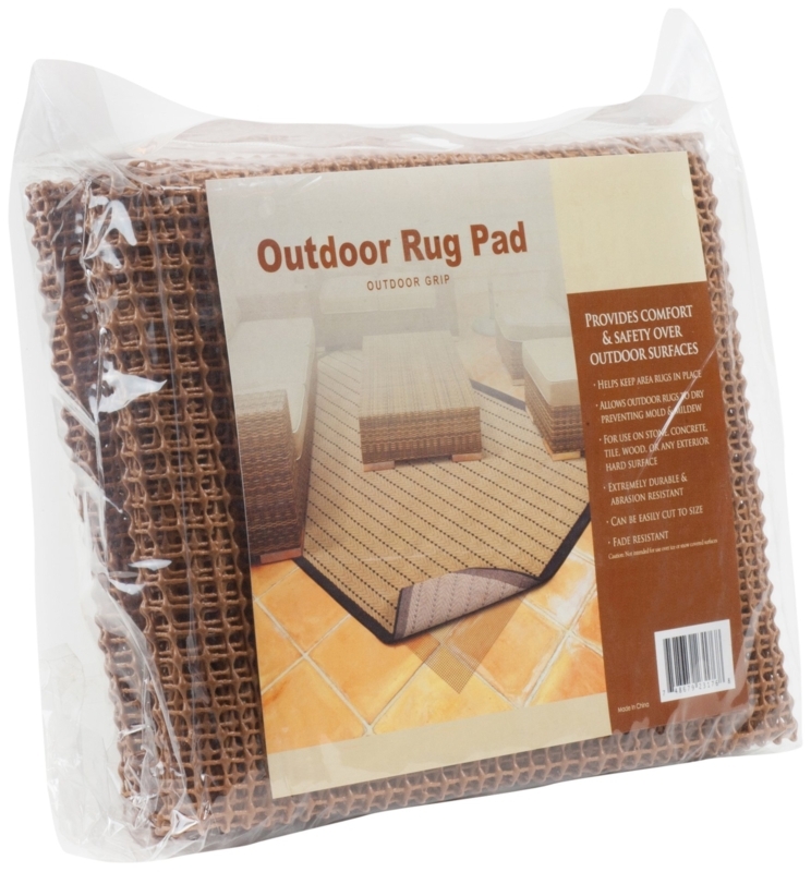 Rug Pad: Beige Open Grid Design, Non-Slip Low Profile Rug Stabilizer