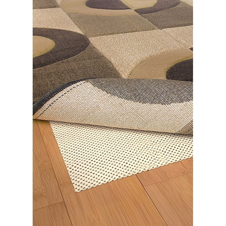 Rug Pad: Cream Mesh Dual Surface Comfort Grip for Wood Floors