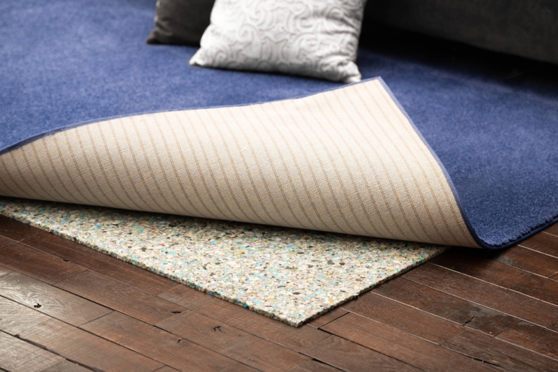 Rug Pad Dense Foam Waffle Texture Gray High Density
