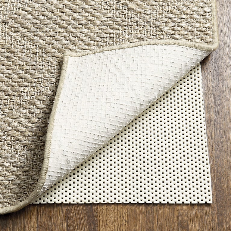 Rug Pad Dual Layer Construction Waffle Grid Texture Cushioned Padding