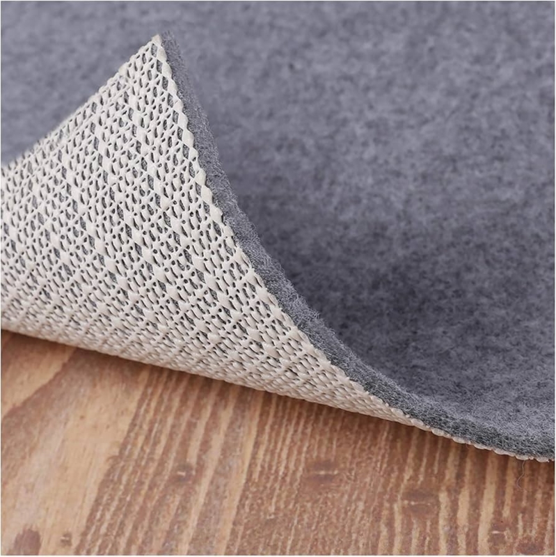 Rug Pad Dual Layer Felt Rubber Hybrid Grey Hardwood Protection
